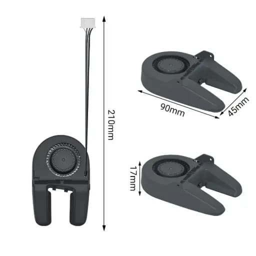 Bamboo A1/A1mini Parts Cooling Fan Low Noise 5015 Blower Fan 3D Printer Accessories / مروحة تبريد قطع طابعة بامبو A1/A1mini منخفضة الضوضاء 5015