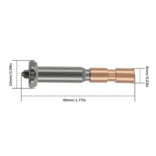 Detachable nozzle For Anycubic Kobra3 max