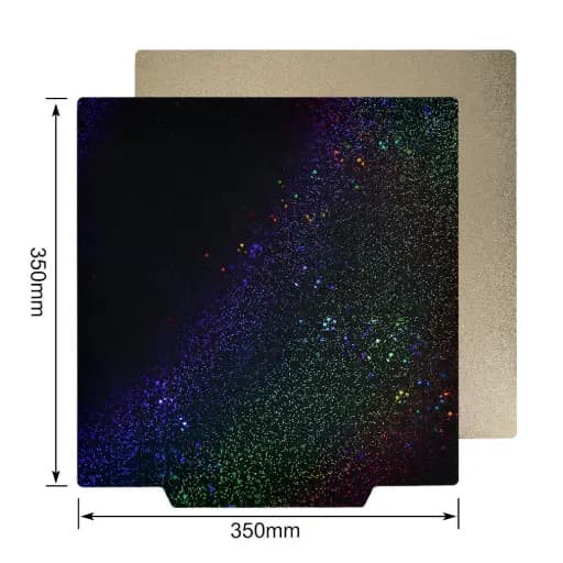 Double Sided Hotbed sticker (pei +Shining Star) without magnetic base  350*350mm