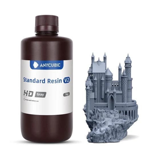 Anycubic standard resin  2.0 Gray Color / راتنج إنيكيوبيك ستاندرد 2.0 لون رمادي