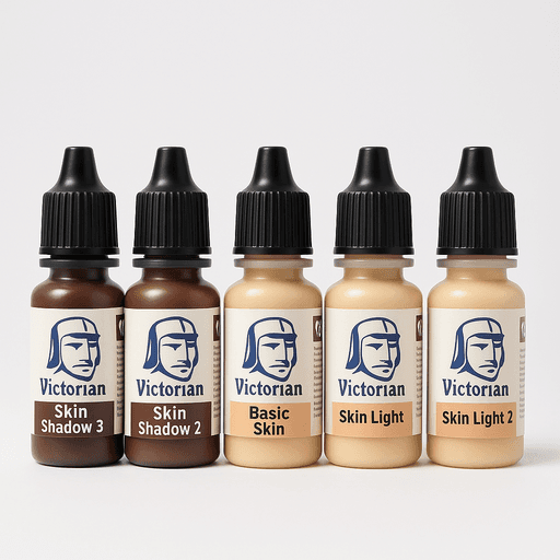 VS006 Water-Based Plant Paint Color Set (6 Colors for Face, Skin, and Muscles) / مجموعة ألوان طلاء نباتية VS006 ذات أساس مائي (6 ألوان للوجه والبشرة والعضلات)