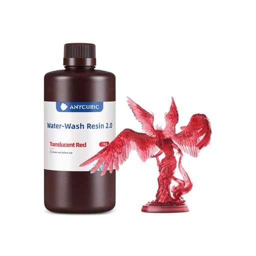 Water Wash Resin 2.0 Translucent  red لون احمر شفاف