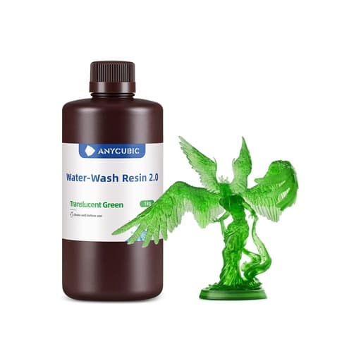 Water Wash Resin 2.0 Translucent Green لون شفاف اخضر