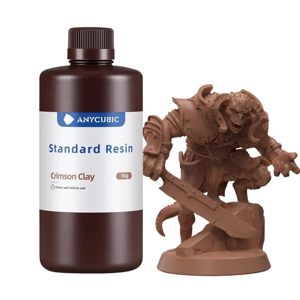 Anycubic standard resin Crimson Clay لون طين / راتنج إنيكيوبيك ستاندارد كريمسون كلاي لون طين
