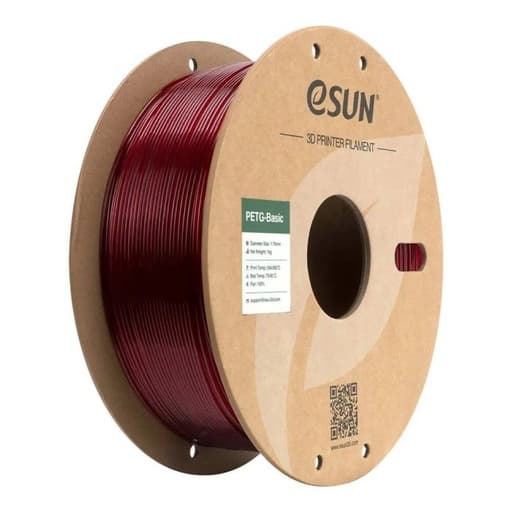 eSun petg basic transparent red / PETG أساسي شفاف أحمر من إيسون