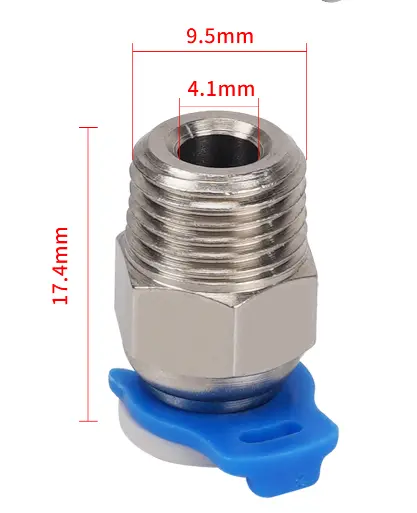 JP4-01 Straight Through Pneumatic Connector for 1.75mm
