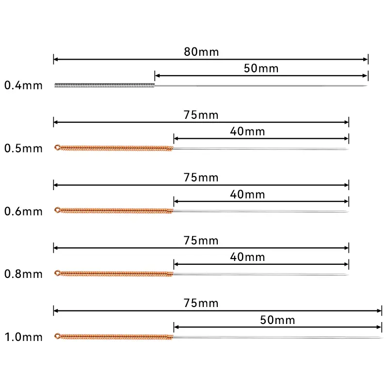 Nozzle Cleaning Needle Kit(0.4MM0.5MM0.6MM0.8MM1.0MM)