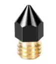 MK8 Brass Pointed Nozzle with Teflon Coated Surface